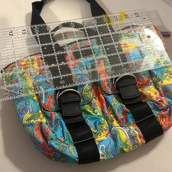 RALPH LAUREN PAISLEY NYLON HANDBAG - Picture 6 of 6